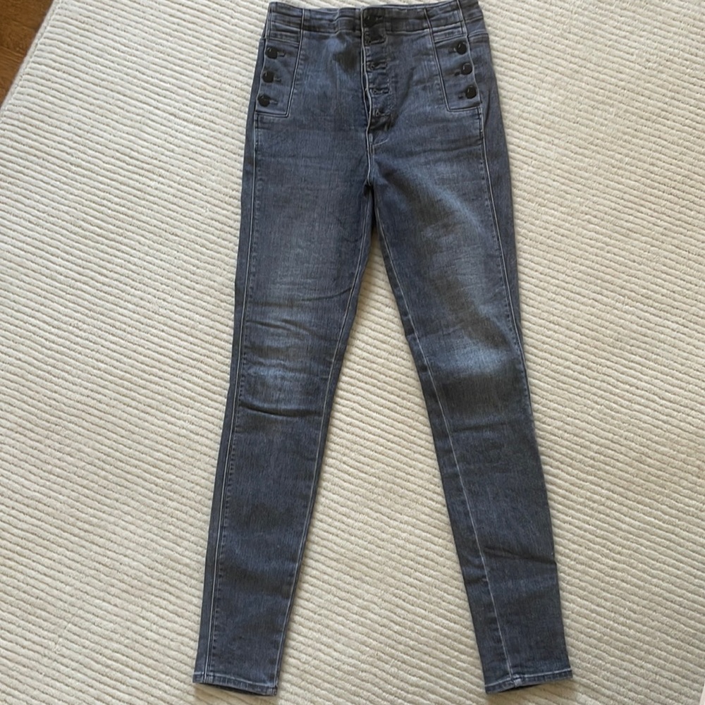 Jbrand button down grey jeans